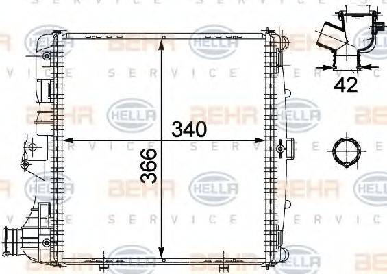 BEHR HELLA SERVICE 8MK 376 730-581