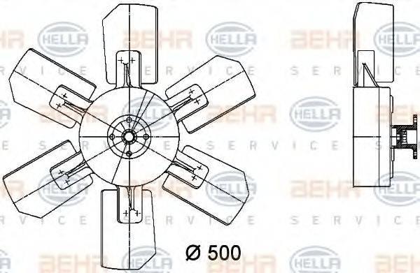 BEHR HELLA SERVICE 8MV 376 731-221
