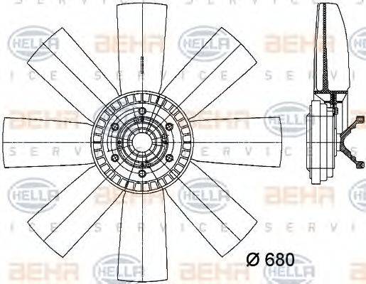 BEHR HELLA SERVICE 8MV 376 731-321