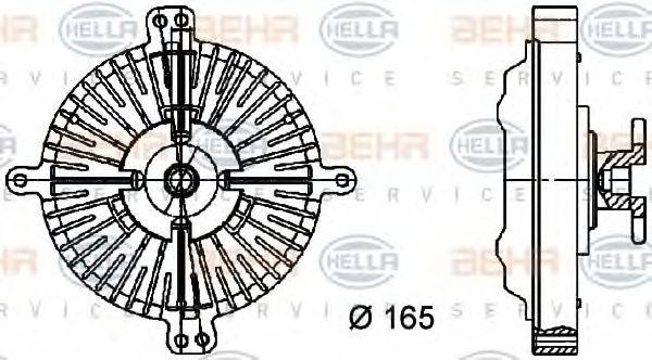 BEHR HELLA SERVICE 8MV 376 733-051