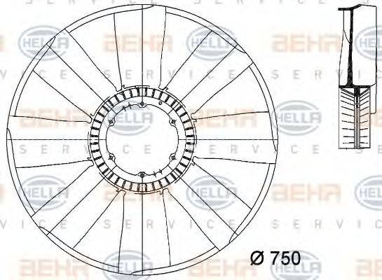 BEHR HELLA SERVICE 8MV 376 733-081