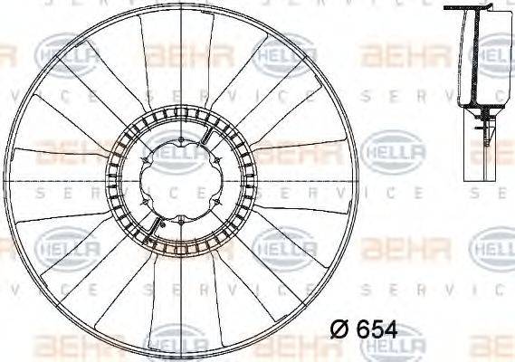 BEHR HELLA SERVICE 8MV 376 733-101