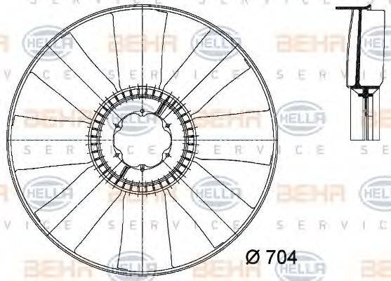 BEHR HELLA SERVICE 8MV 376 733-131