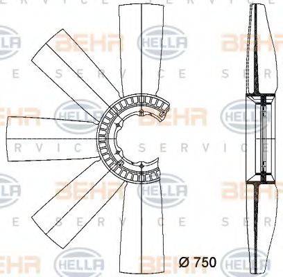 BEHR HELLA SERVICE 8MV 376 733-161
