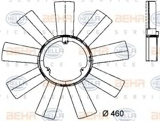 BEHR HELLA SERVICE 8MV 376 733-171