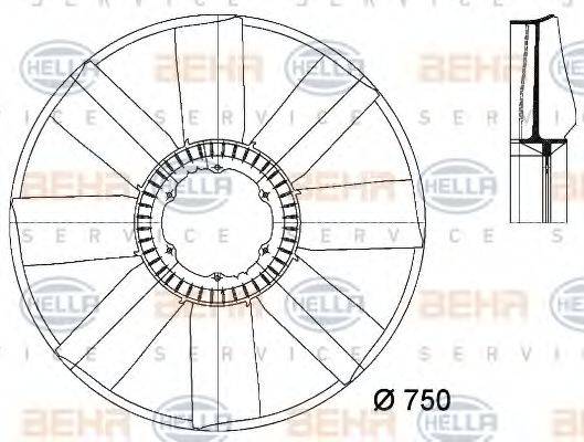 BEHR HELLA SERVICE 8MV 376 733-231