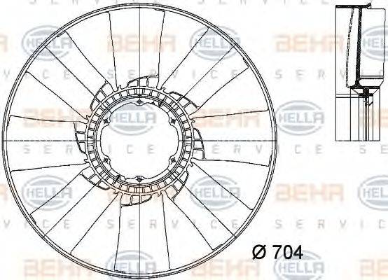BEHR HELLA SERVICE 8MV 376 733-251