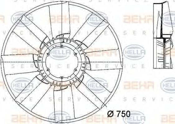 BEHR HELLA SERVICE 8MV 376 733-261