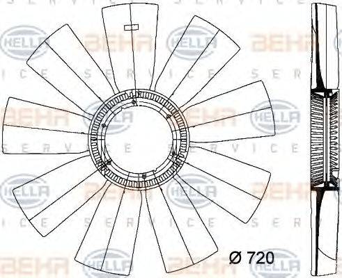 BEHR HELLA SERVICE 8MV 376 733-291