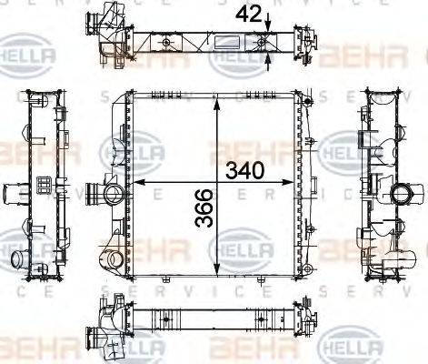 BEHR HELLA SERVICE 8MK 376 733-671