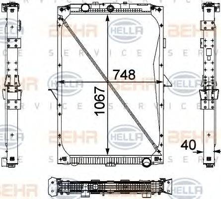 BEHR HELLA SERVICE 8MK 376 733-711