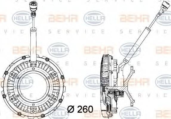 BEHR HELLA SERVICE 8MV 376 734-371