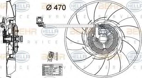BEHR HELLA SERVICE 8MV 376 734-461