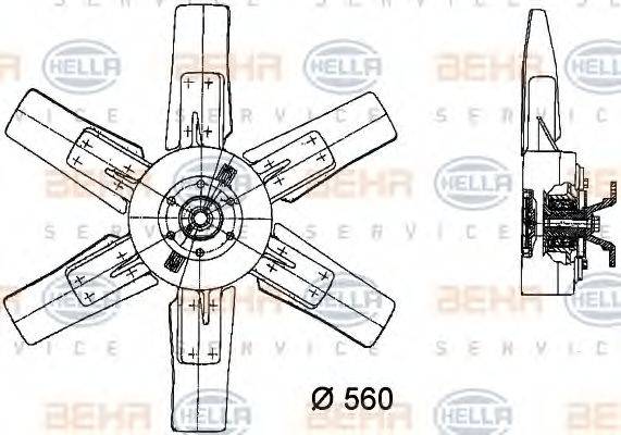 BEHR HELLA SERVICE 8MV 376 734-511