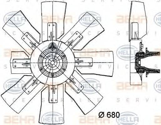 BEHR HELLA SERVICE 8MV 376 734-571