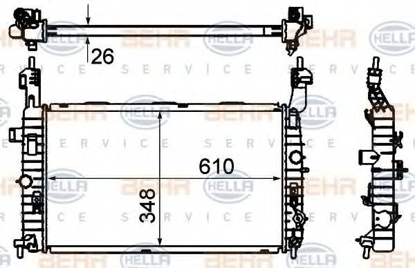 BEHR HELLA SERVICE 8MK 376 735-041
