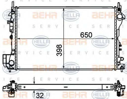 BEHR HELLA SERVICE 8MK 376 735-051