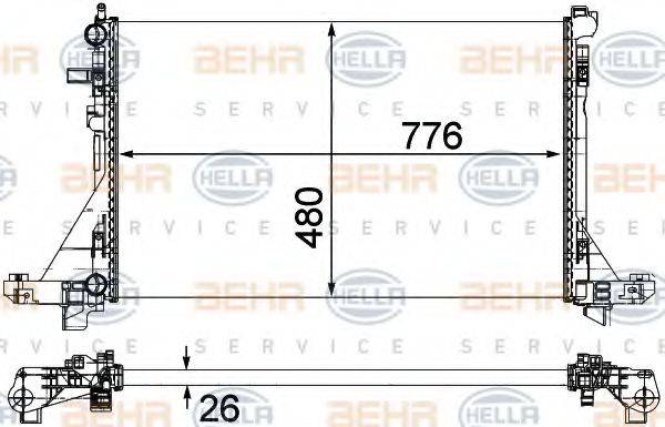 BEHR HELLA SERVICE 8MK 376 737-091