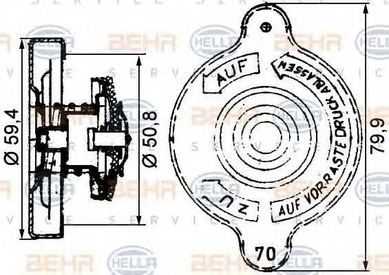 BEHR HELLA SERVICE 8MY 376 742-191