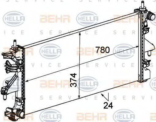 BEHR HELLA SERVICE 8MK 376 745-104