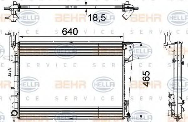 BEHR HELLA SERVICE 8MK 376 745-611