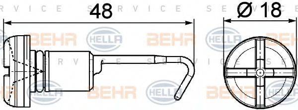 BEHR HELLA SERVICE 9NS 376 747-011