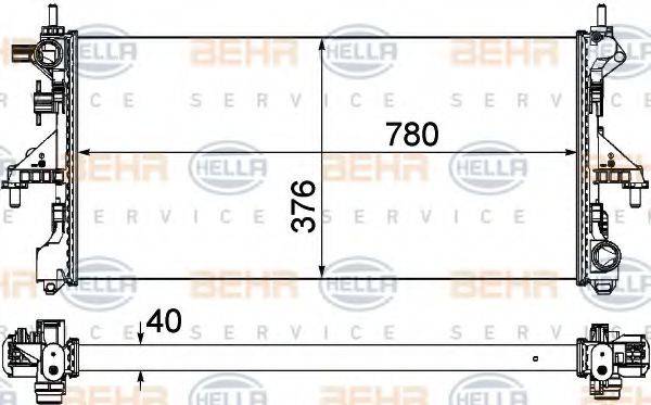 BEHR HELLA SERVICE 8MK 376 750-431