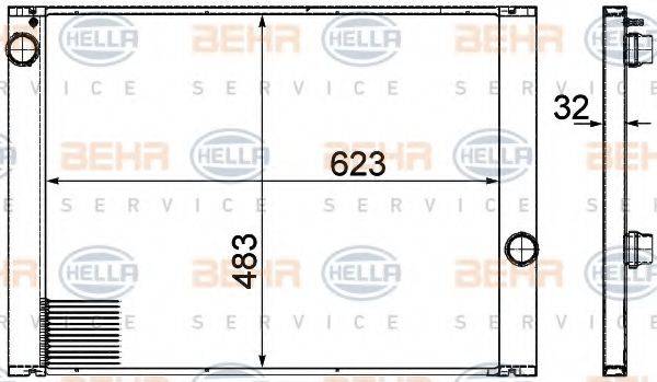 BEHR HELLA SERVICE 8MK 376 753-591