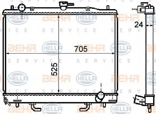 BEHR HELLA SERVICE 8MK 376 753-661