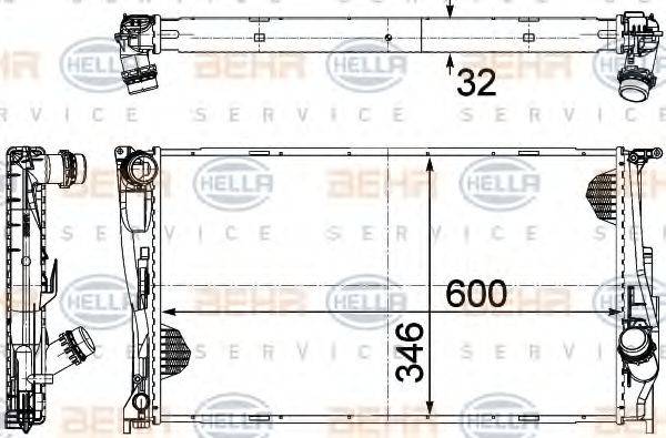 BEHR HELLA SERVICE 8MK 376 754-011