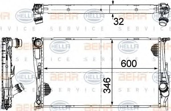 BEHR HELLA SERVICE 8MK 376 754-031