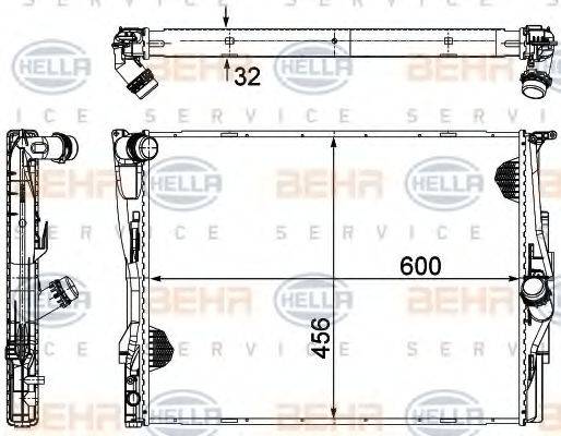BEHR HELLA SERVICE 8MK 376 754-051