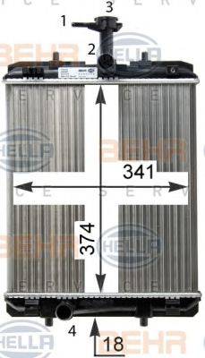 BEHR HELLA SERVICE 8MK 376 754-481