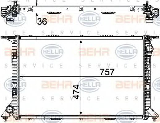 BEHR HELLA SERVICE 8MK 376 754-731