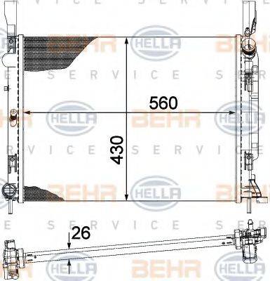 BEHR HELLA SERVICE 8MK 376 755-501