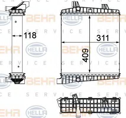 BEHR HELLA SERVICE 8MK 376 756-391