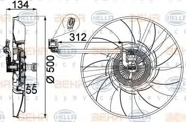 BEHR HELLA SERVICE 8MV 376 757-301