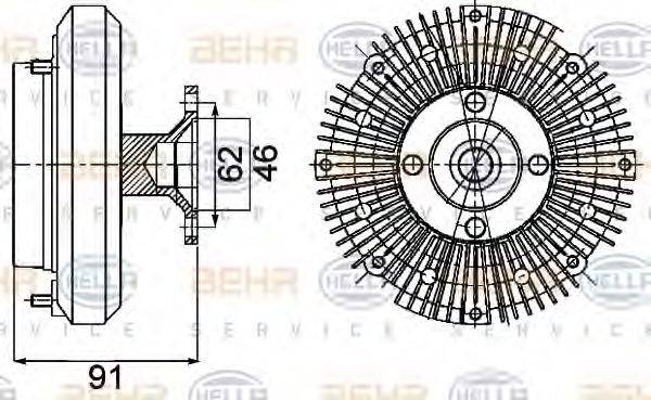BEHR HELLA SERVICE 8MV 376 757-401
