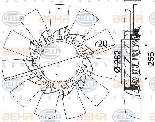 BEHR HELLA SERVICE 8MV 376 757-491
