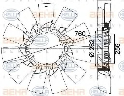 BEHR HELLA SERVICE 8MV 376 757-501