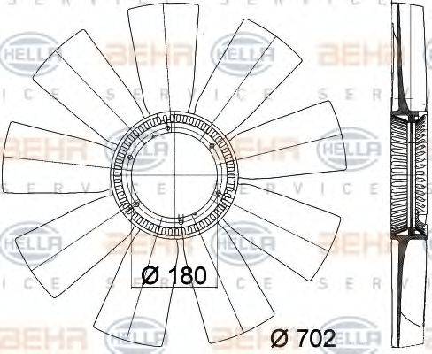 BEHR HELLA SERVICE 8MV 376 757-781