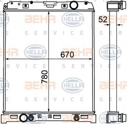 BEHR HELLA SERVICE 8MK 376 758-051