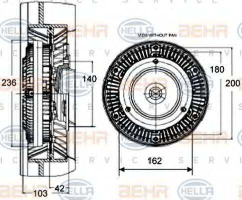 BEHR HELLA SERVICE 8MV 376 758-451