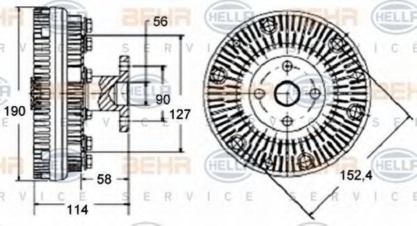 BEHR HELLA SERVICE 8MV 376 758-551