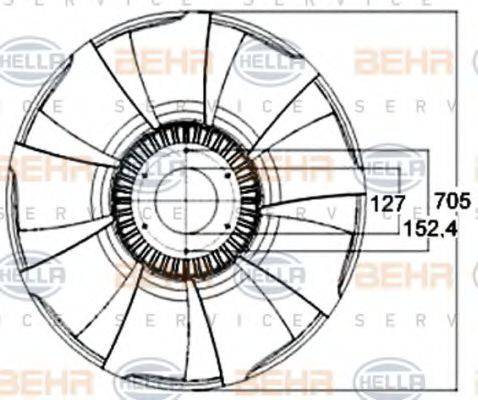 BEHR HELLA SERVICE 8MV 376 758-561