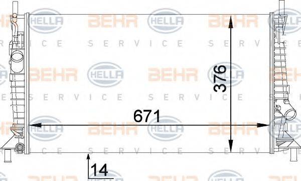 BEHR HELLA SERVICE 8MK 376 764-281