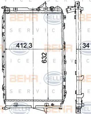 BEHR HELLA SERVICE 8MK 376 765-161