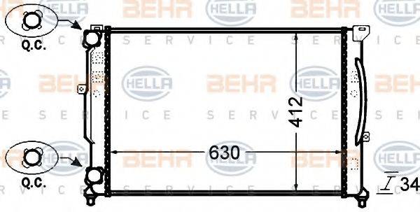 BEHR HELLA SERVICE 8MK 376 766-351