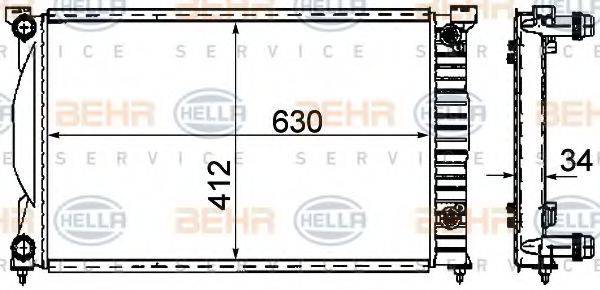 BEHR HELLA SERVICE 8MK 376 781-061