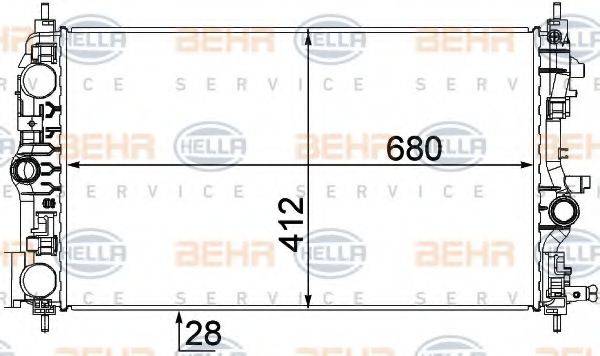 BEHR HELLA SERVICE 8MK 376 787-541